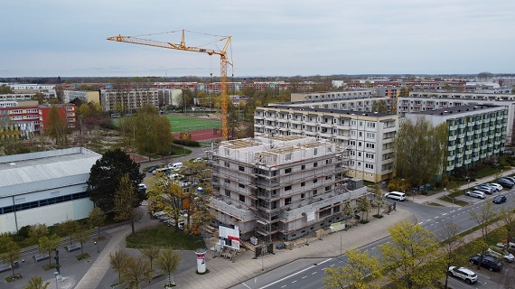 Neubau Hochhaus in Greifswald Wiecker Wende